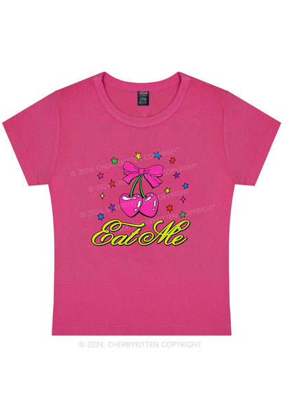 Eat Me Cherry Y2K Baby Tee Cherrykitten