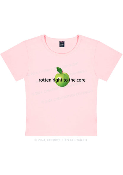 Rotten Right To The Core Y2K Baby Tee Cherrykitten