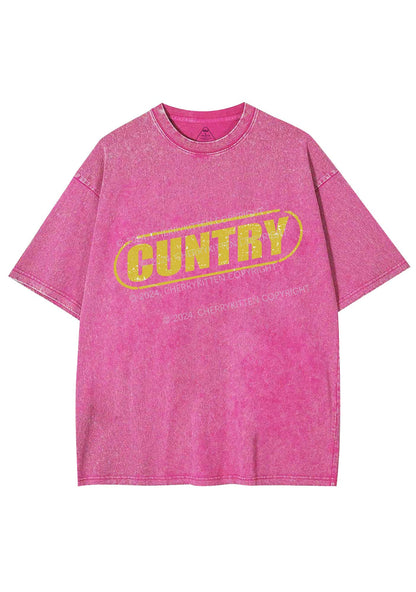 Cuntry Y2K Washed Tee Cherrykitten