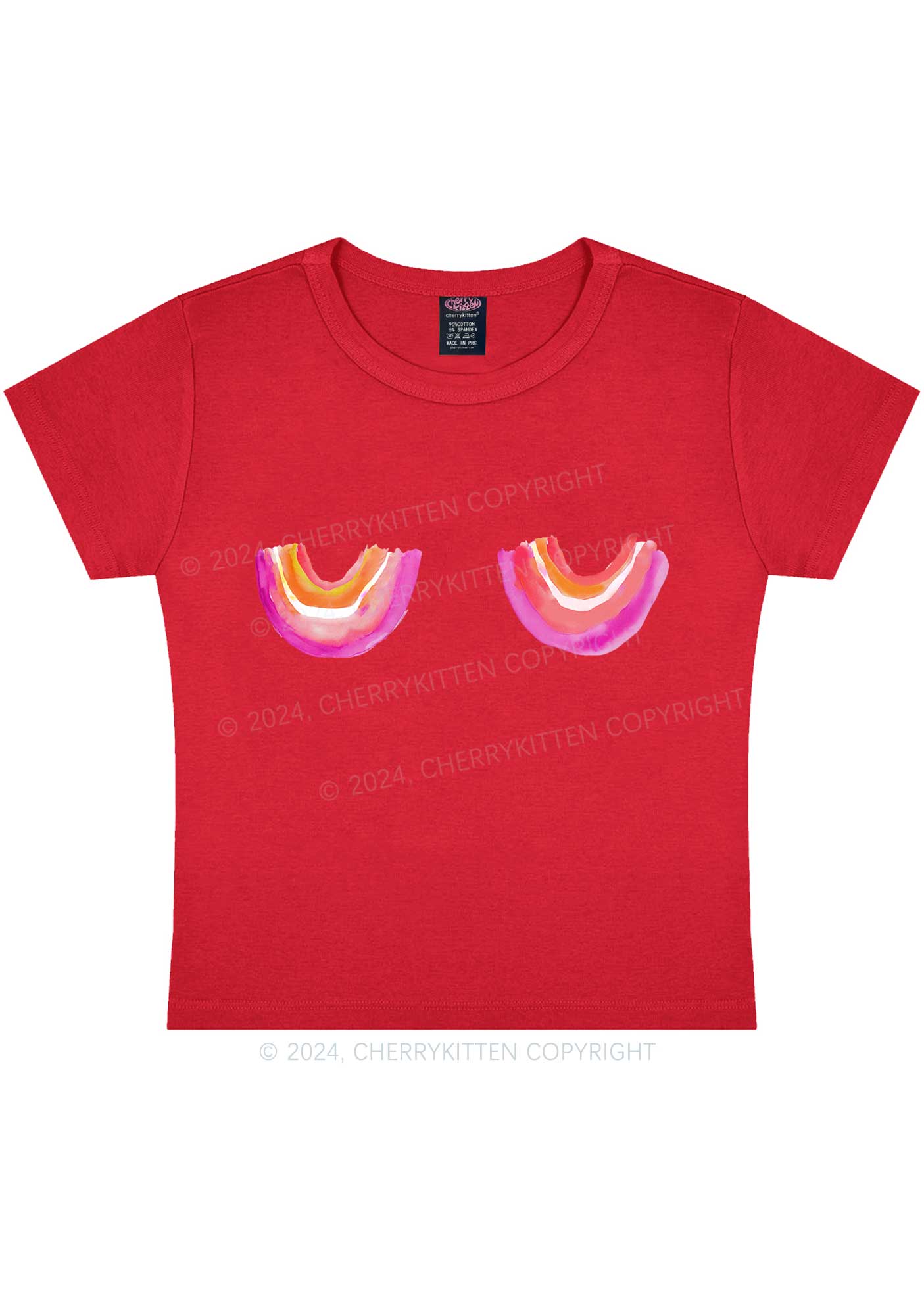 Lesbian Bxxb Y2K Baby Tee Cherrykitten