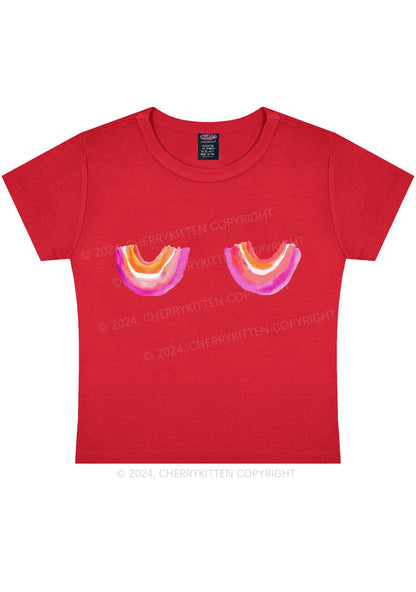 Lesbian Bxxb Y2K Baby Tee Cherrykitten