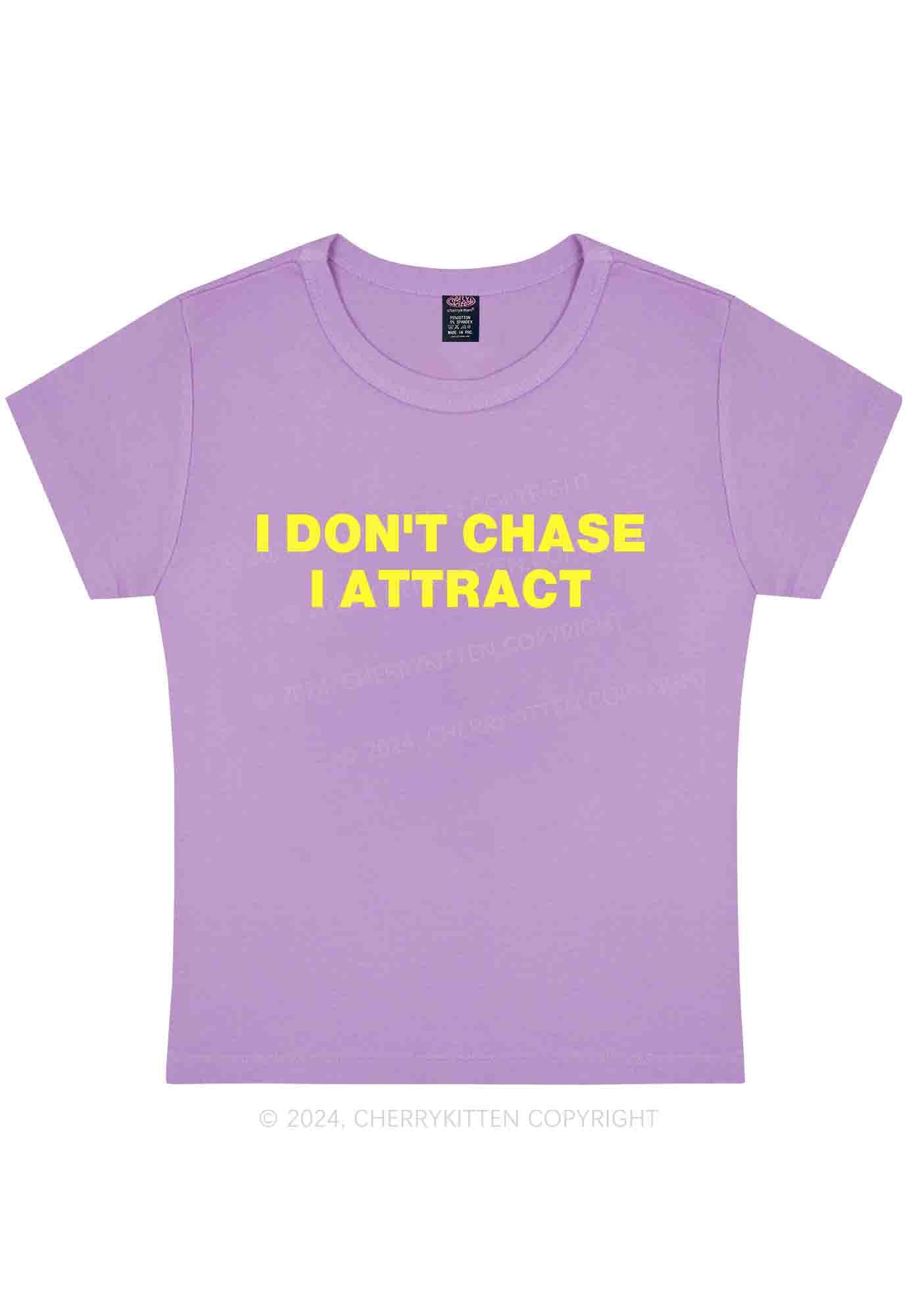 I Don't Chase Y2K Baby Tee Cherrykitten