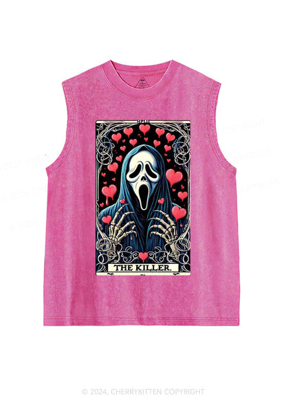 Halloween The Killer Y2K Washed Tank Cherrykitten