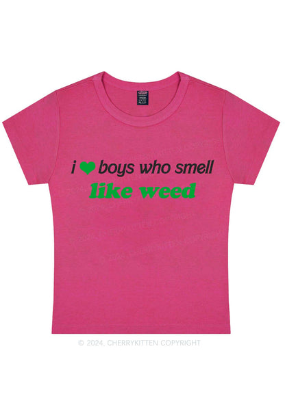 Boys Smell Like Wxxd Y2K Baby Tee Cherrykitten