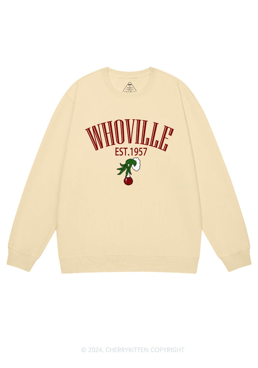 Christmas Whoville Y2K Sweatshirt Cherrykitten