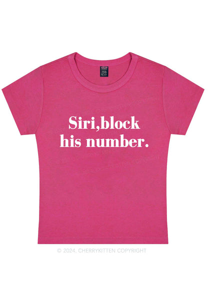 Block His Number Y2K Baby Tee Cherrykitten