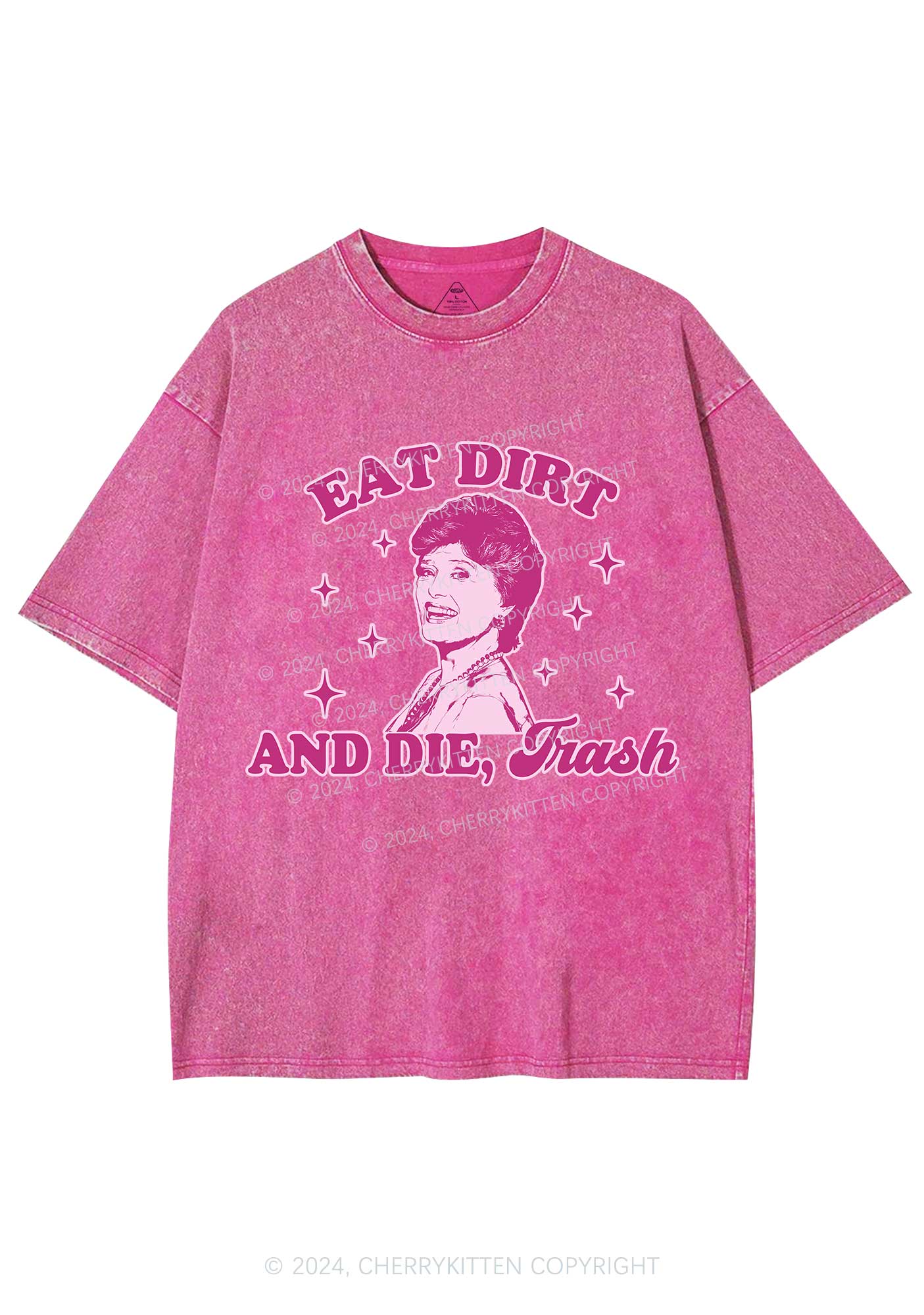 Eat Dirt And Die Y2K Washed Tee Cherrykitten