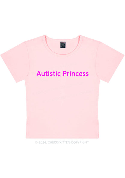 Autistic Princess Y2K Baby Tee Cherrykitten