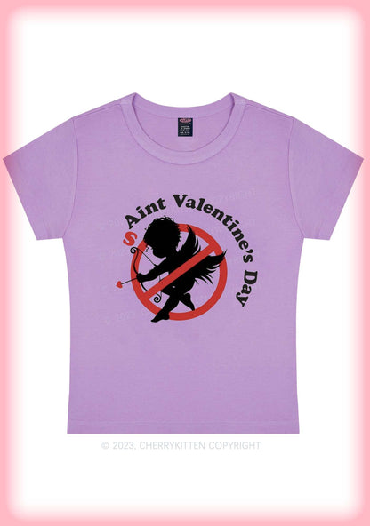 Curvy Aint Valentine's Day Y2K Baby Tee Cherrykitten