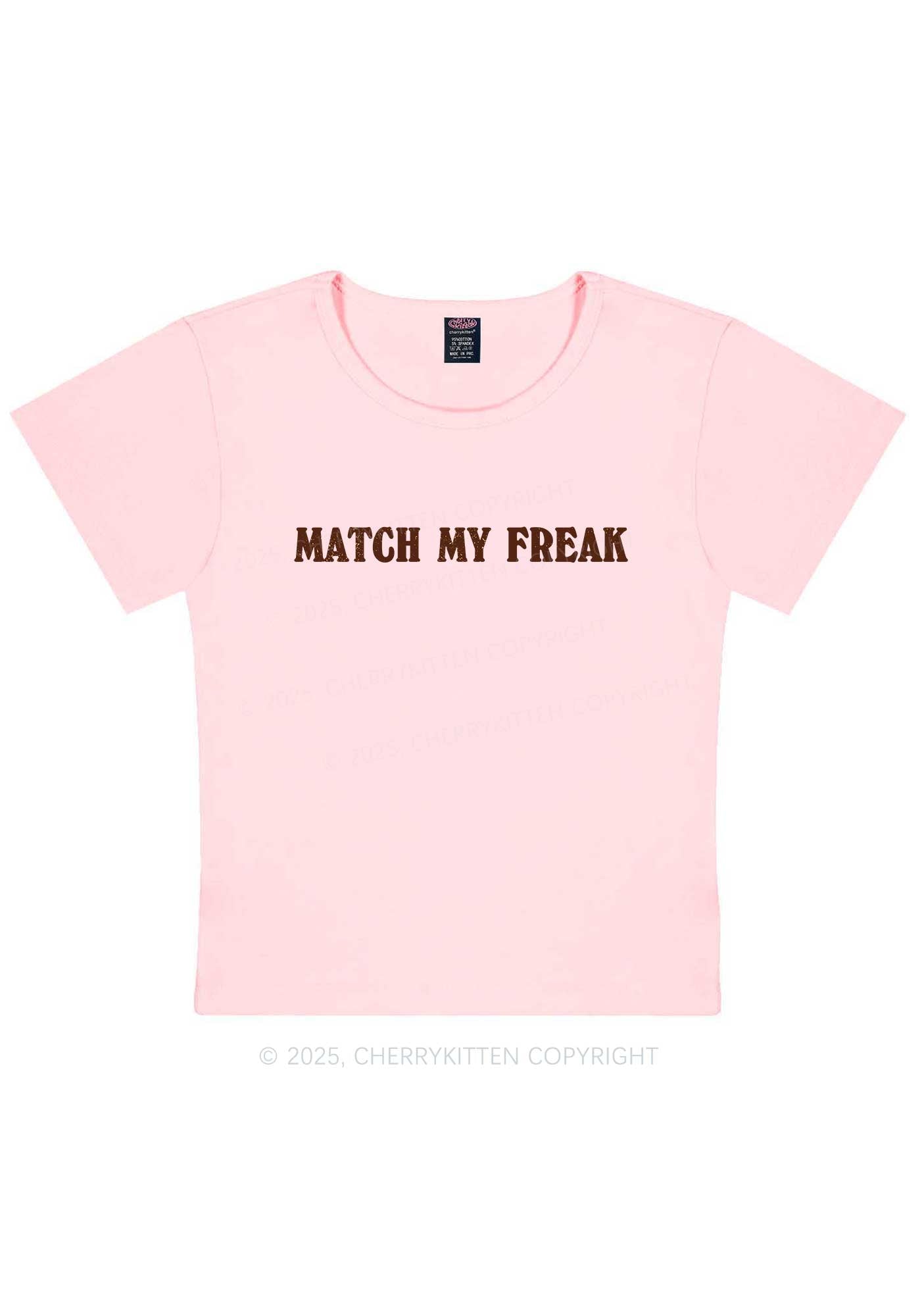 Match My Freak Y2K Baby Tee Cherrykitten