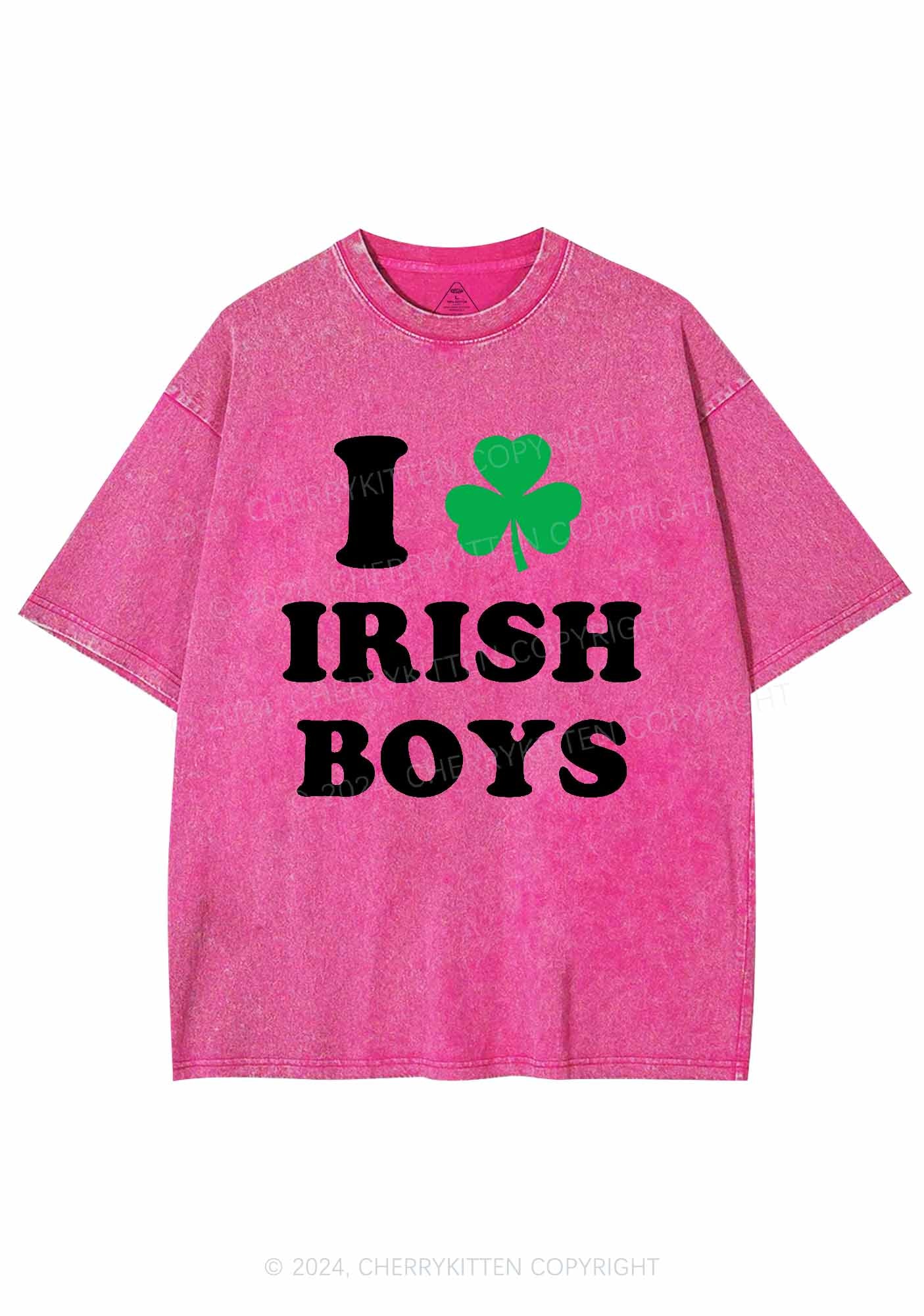 Irish Boys St Patricks Y2K Washed Tee Cherrykitten