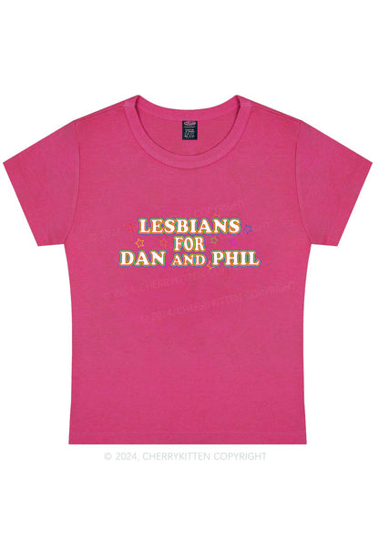 Curvy Lesbians For Dan Y2K Baby Tee Cherrykitten