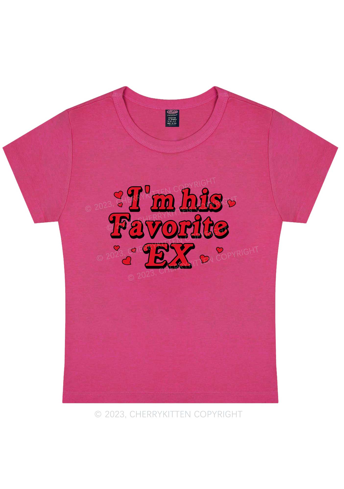 Favorite Ex Y2K Baby Tee Cherrykitten