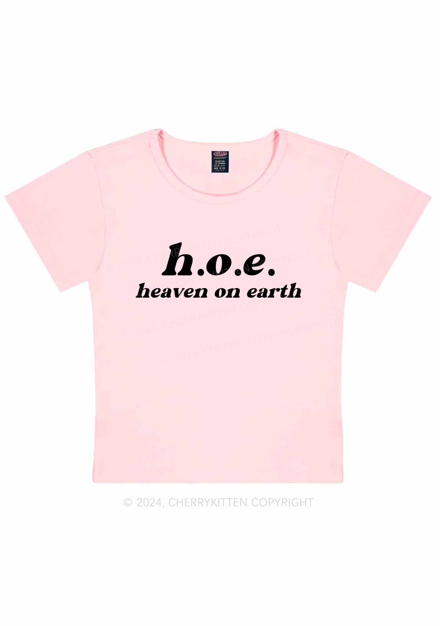 Heaven On Earth Y2K Baby Tee Cherrykitten