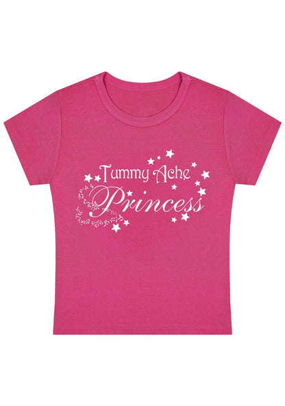 Curvy Tummy Ache Princess Baby Tee