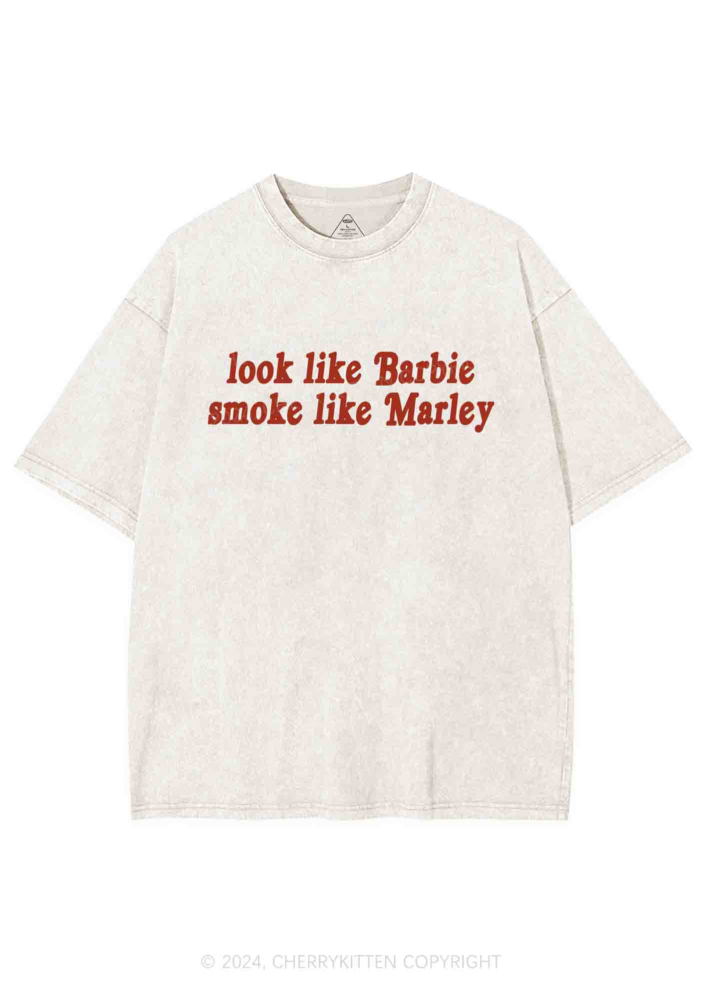 Smoke Like Marley Y2K Washed Tee Cherrykitten