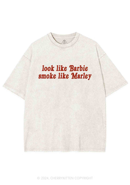 Smoke Like Marley Y2K Washed Tee Cherrykitten