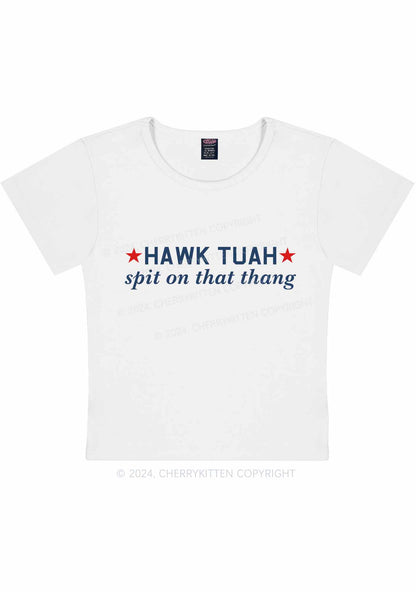 Curvy HAWK TUAH Y2K Baby Tee Cherrykitten