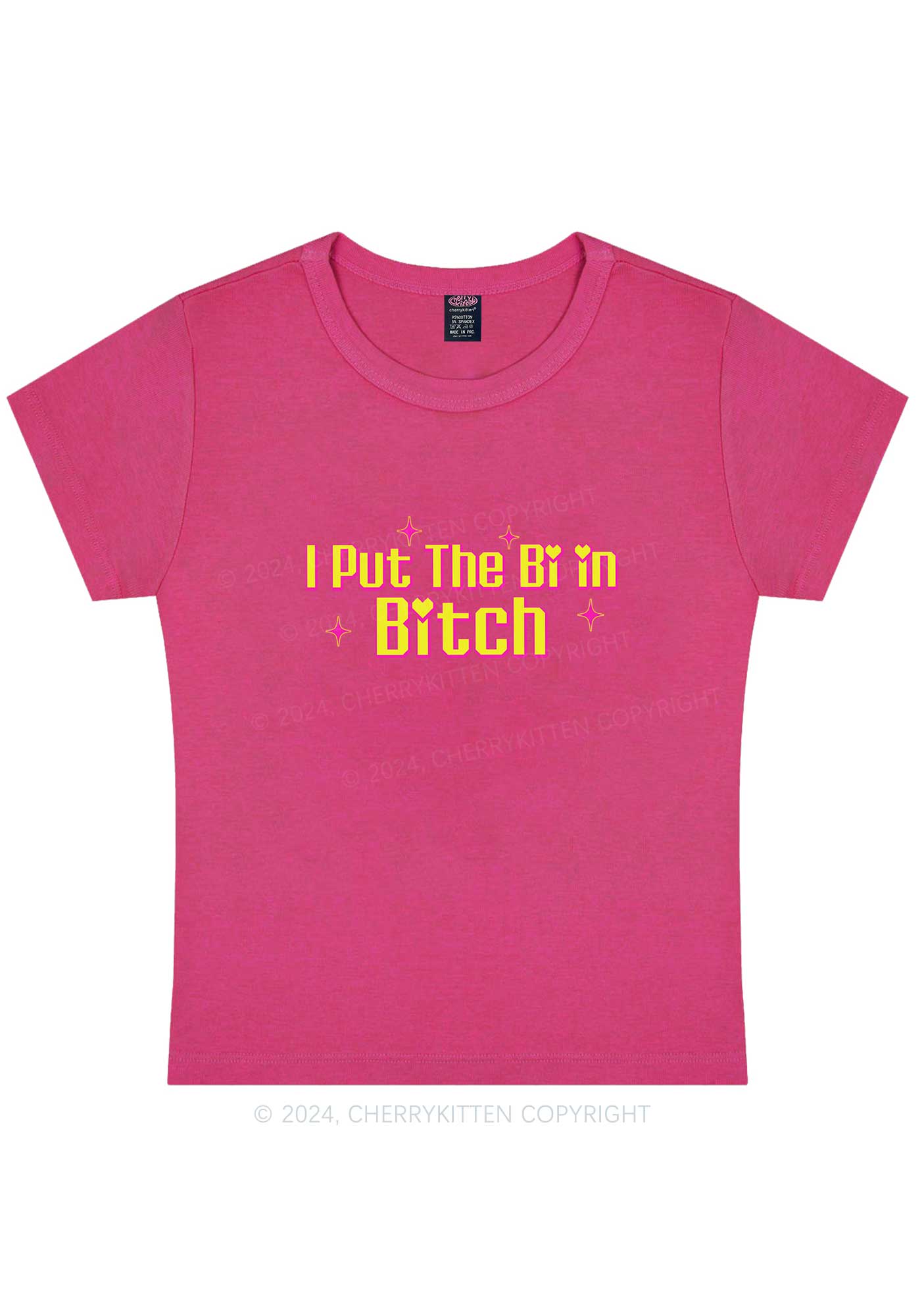 Put The Bi In Bxxch Y2K Baby Tee Cherrykitten