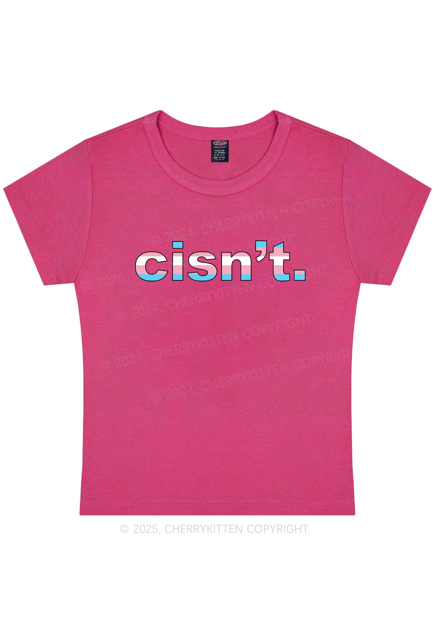 Cisn't Y2K Baby Tee Cherrykitten