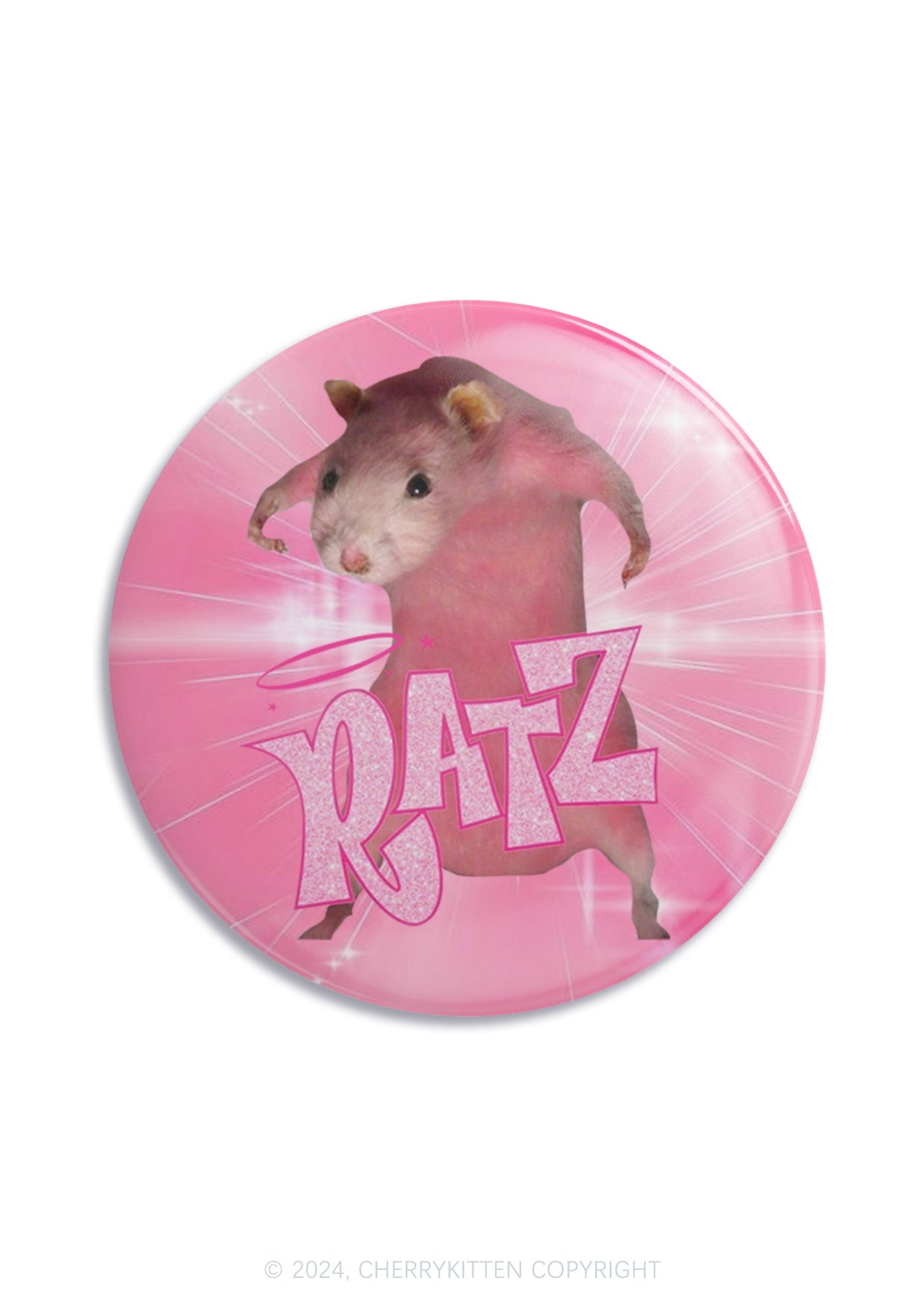 Pink Ratz 1Pc Y2K Pin Badge Cherrykitten