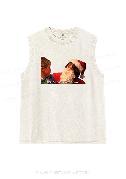 Oh Merry Christmas Y2K Washed Tank Cherrykitten