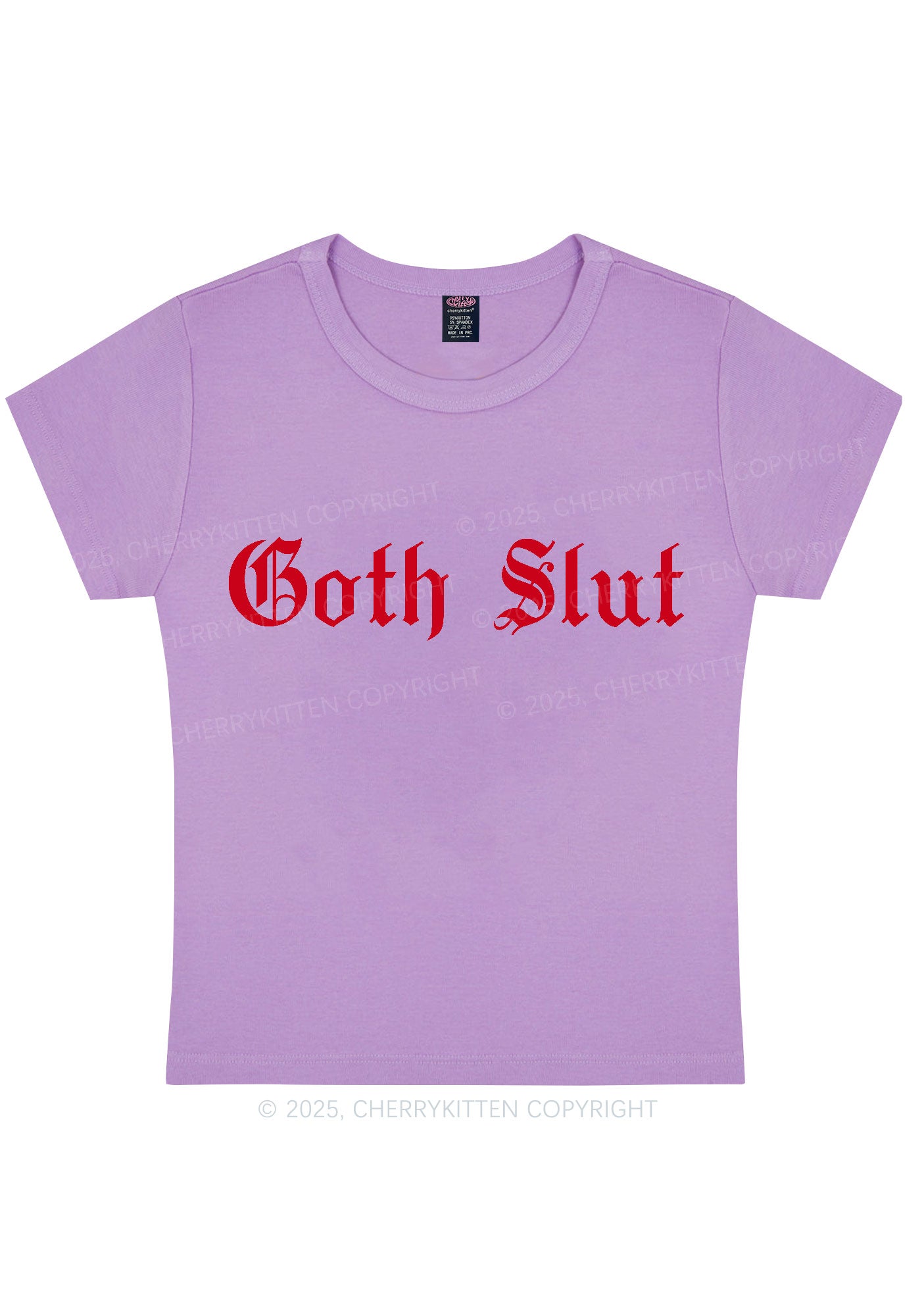 Goth Slxt Y2K Baby Tee Cherrykitten