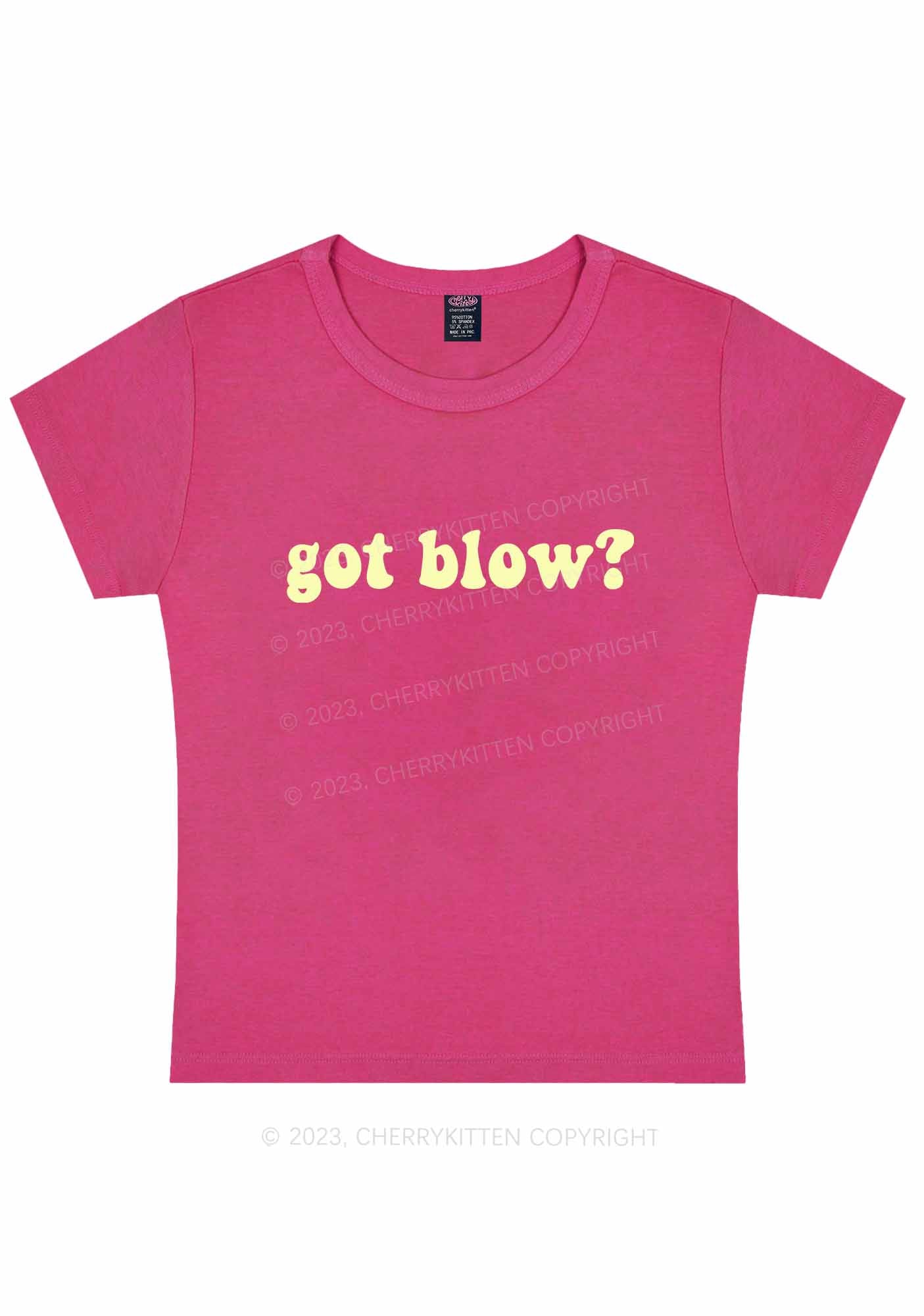 Curvy Got Blow Y2K Baby Tee Cherrykitten