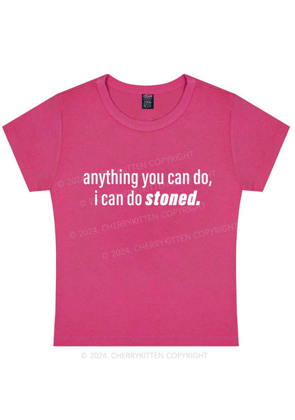 I Can Do Stoned Y2K Baby Tee Cherrykitten