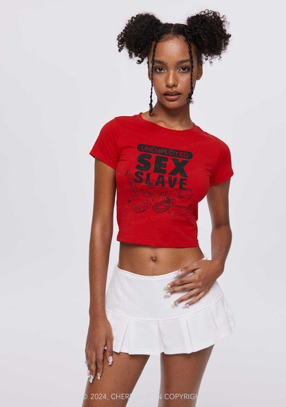 Sx Slave Y2K Baby Tee Cherrykitten