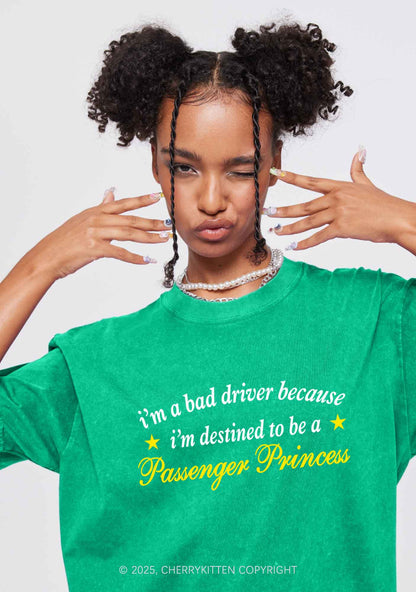 Destined To Be Passenger Princess Y2K Washed Tee Cherrykitten