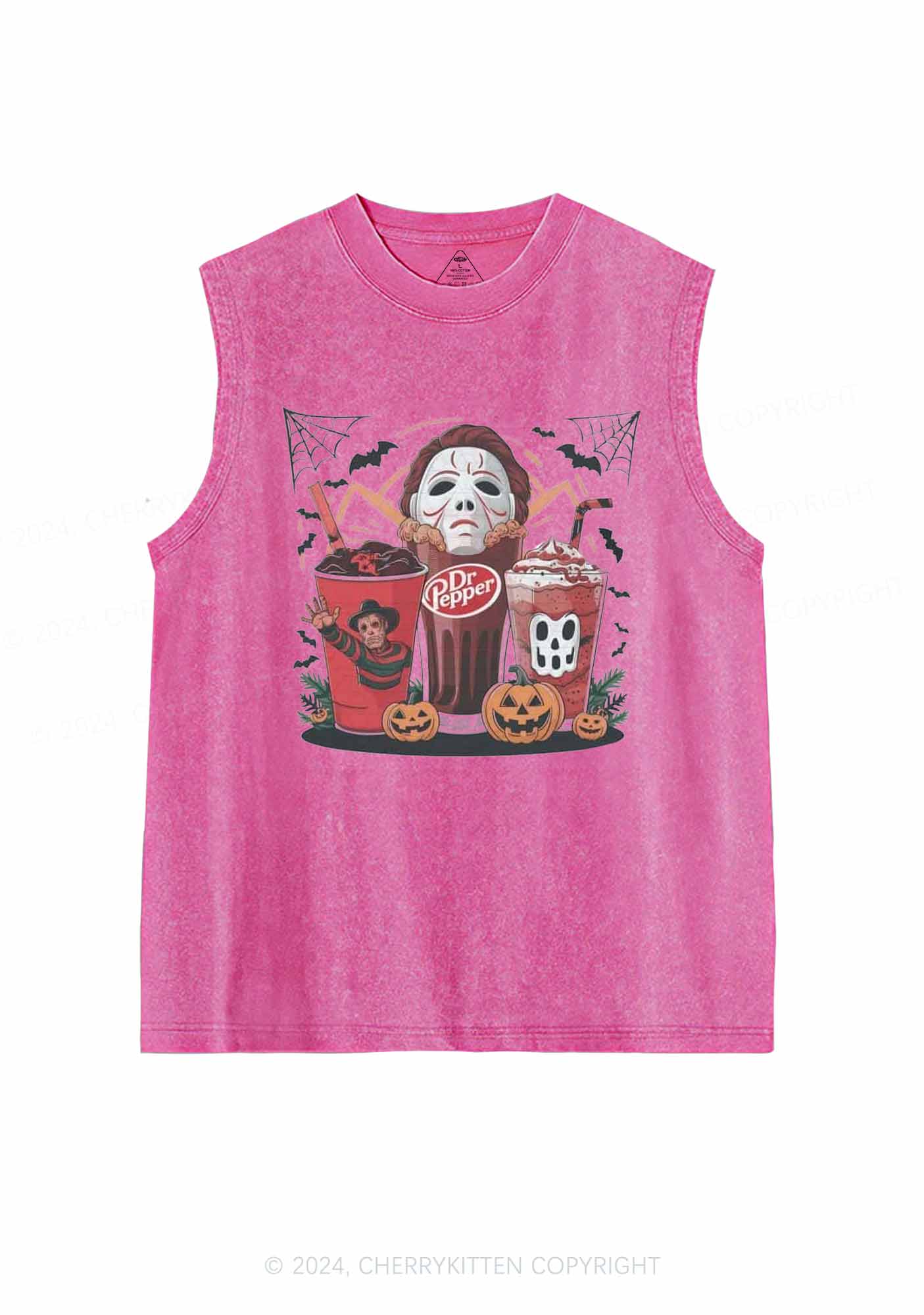 Halloween Coke Y2K Washed Tank Cherrykitten