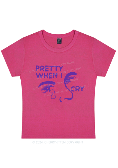 Pretty Cry Y2K Baby Tee Cherrykitten