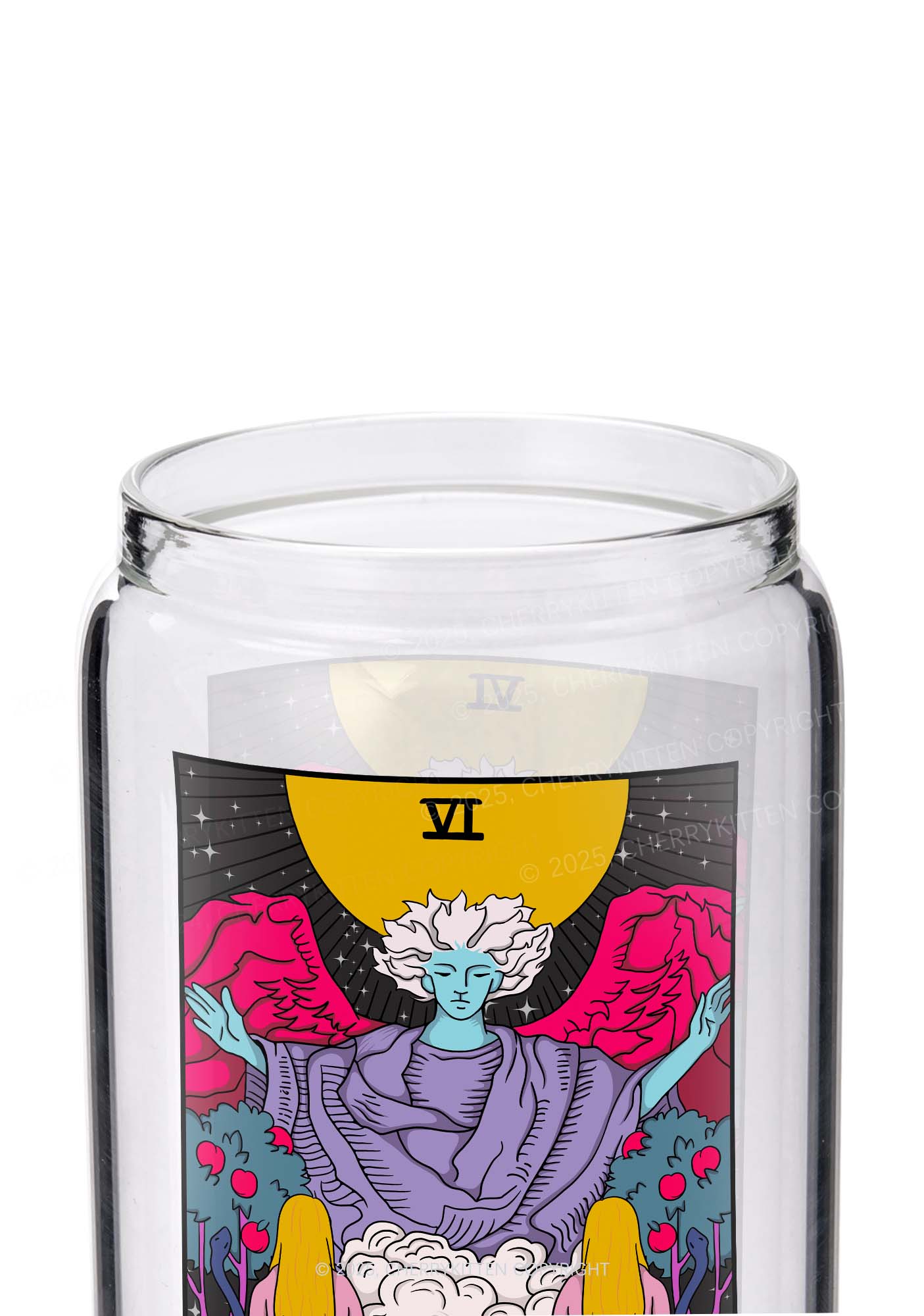 The Gay Witch Y2K Printed Glass Cup Cherrykitten