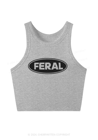 Feral Y2K Crop Tank Top Cherrykitten