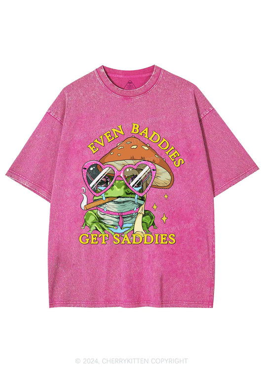 Even Baddies Frog Y2K Washed Tee Cherrykitten