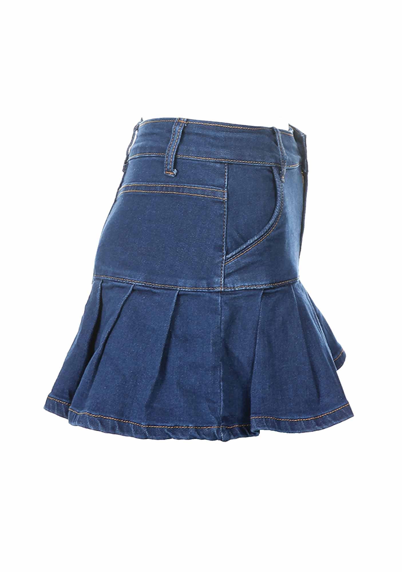 Y2K Spring Denim Skirt Cherrykitten