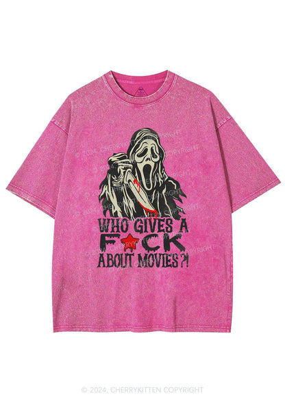 Halloween Fxxk Movies Y2K Washed Tee Cherrykitten