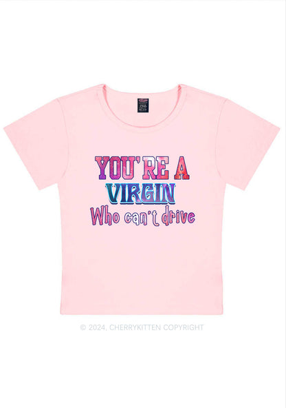 You're A Virgin Y2K Baby Tee Cherrykitten