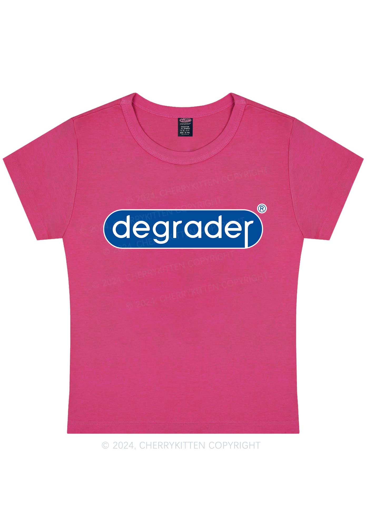 Degrader Y2K Baby Tee Cherrykitten