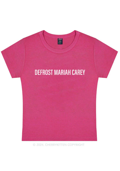 Christmas Defrost MC Y2K Baby Tee Cherrykitten