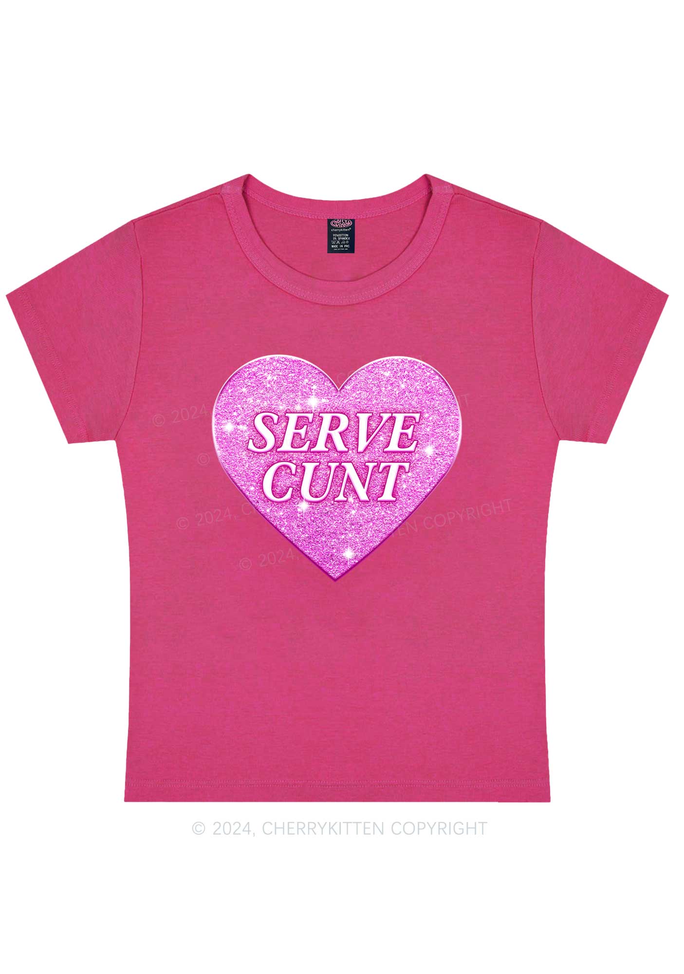 Serve Cxxt Y2K Valentine's Day Baby Tee Cherrykitten