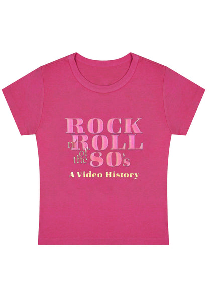 Curvy Rock Roll 80's Baby Tee