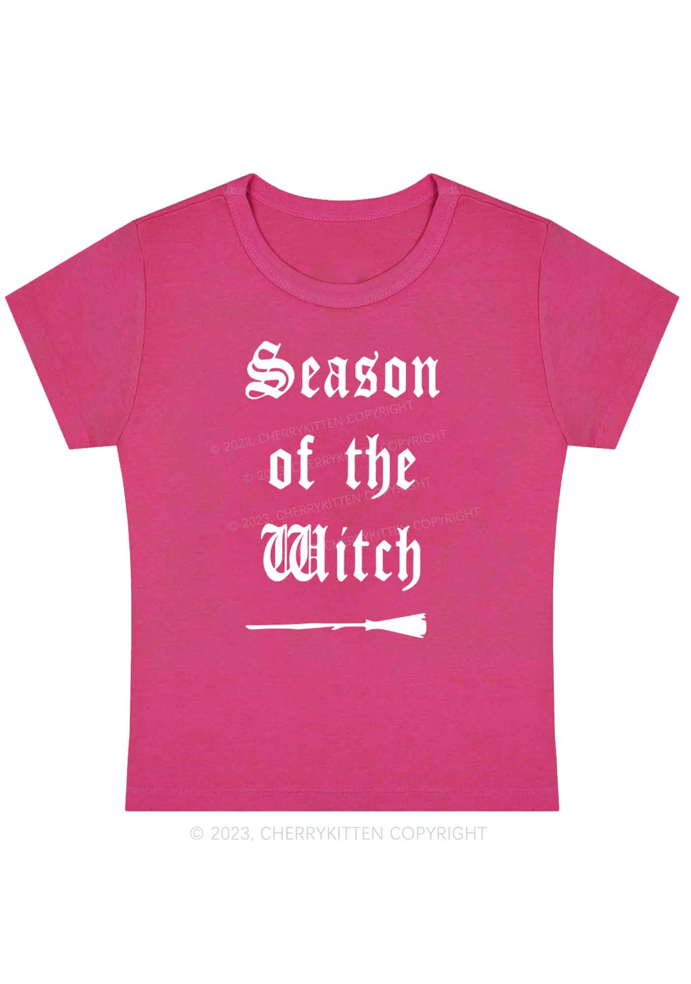 Season Of The Witch Halloween Baby Tee Cherrykitten