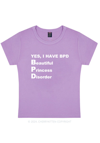 I Have BPD Y2K Baby Tee Cherrykitten