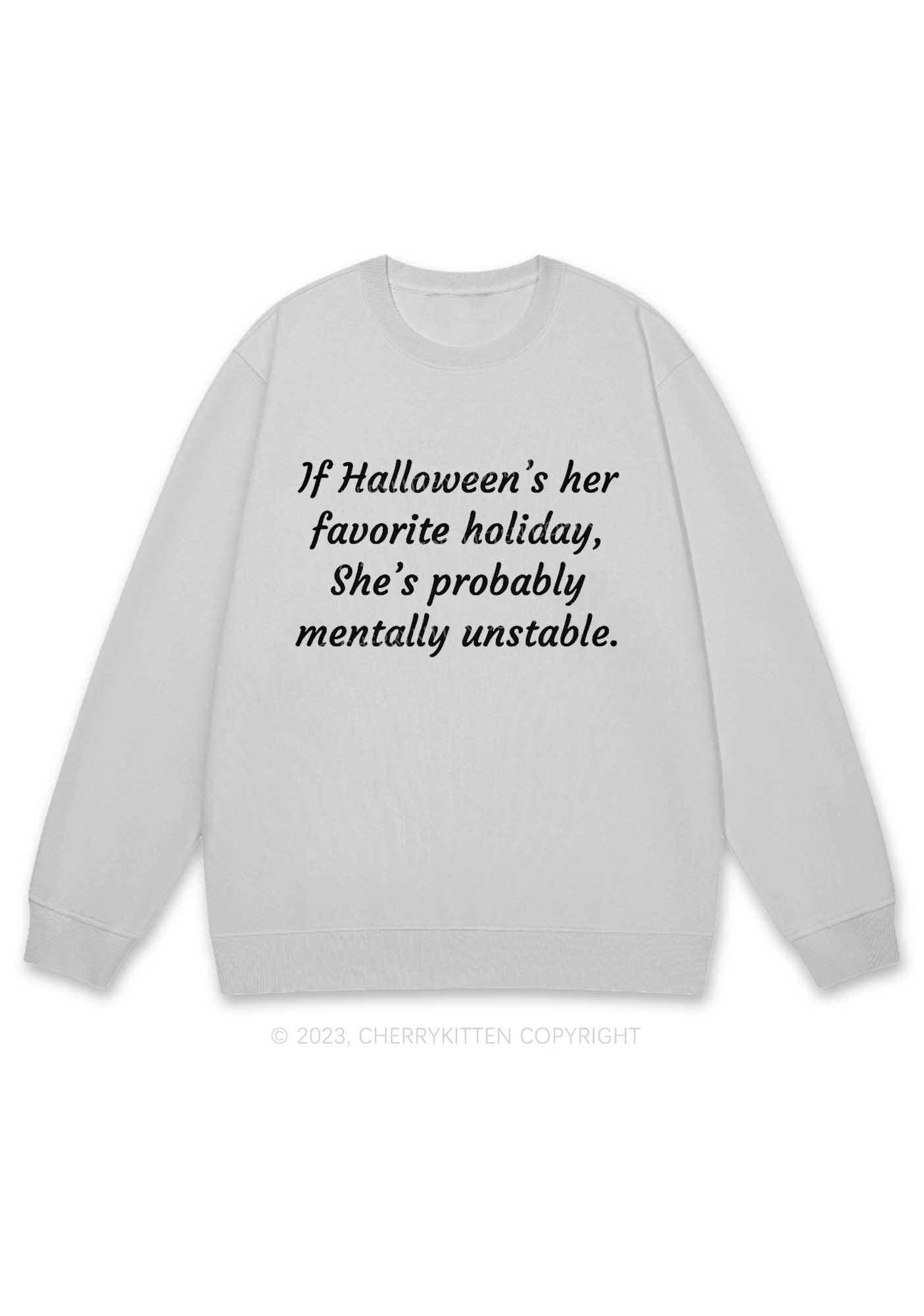 Halloween's Her Favorite Holiday Y2K Sweatshirt Cherrykitten