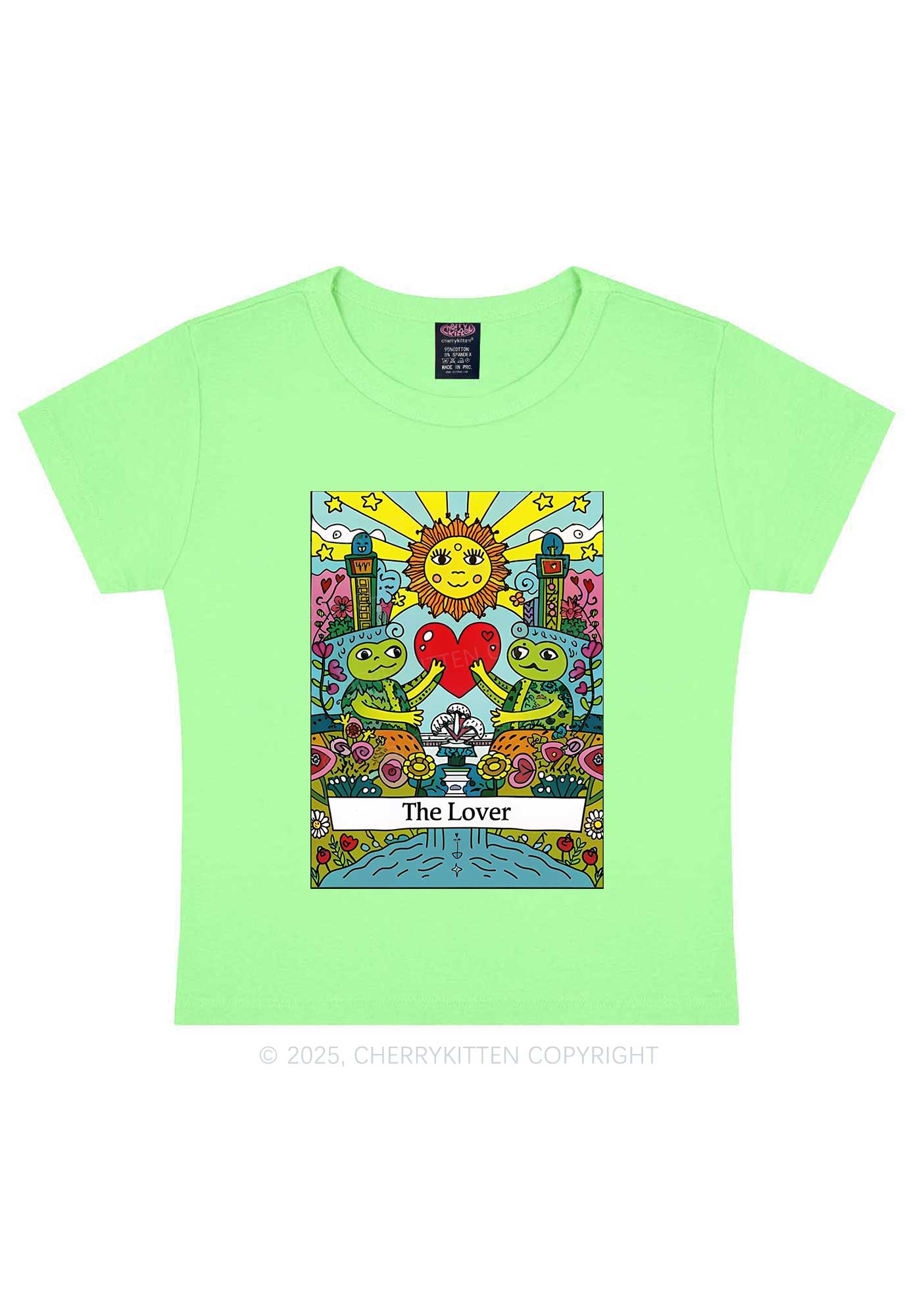 The Lover Frog Y2K Baby Tee Cherrykitten