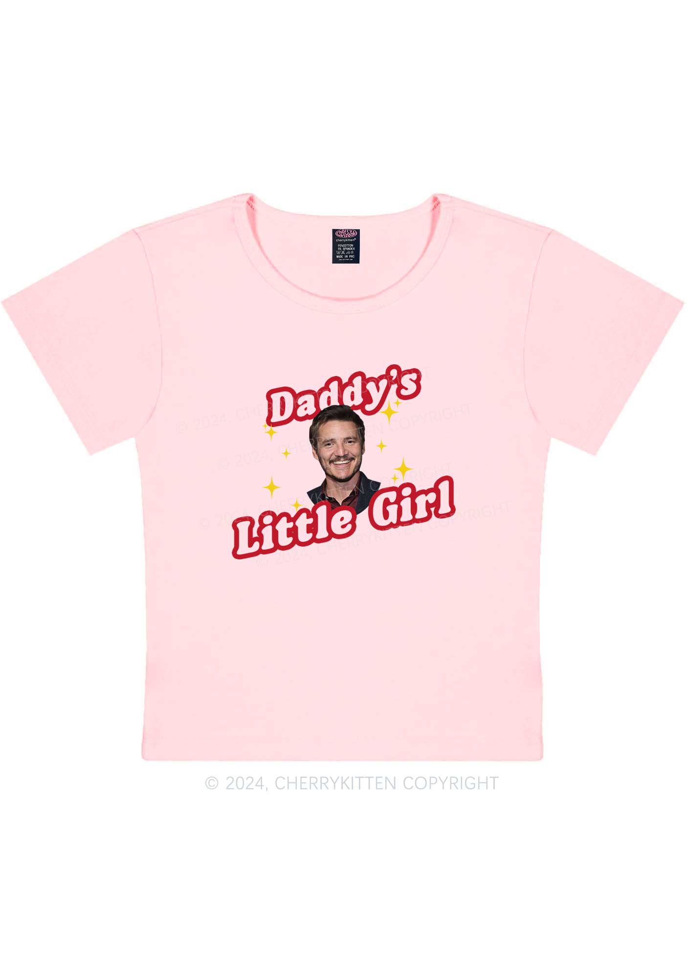 Daddy's Little Girl Y2K Baby Tee Cherrykitten