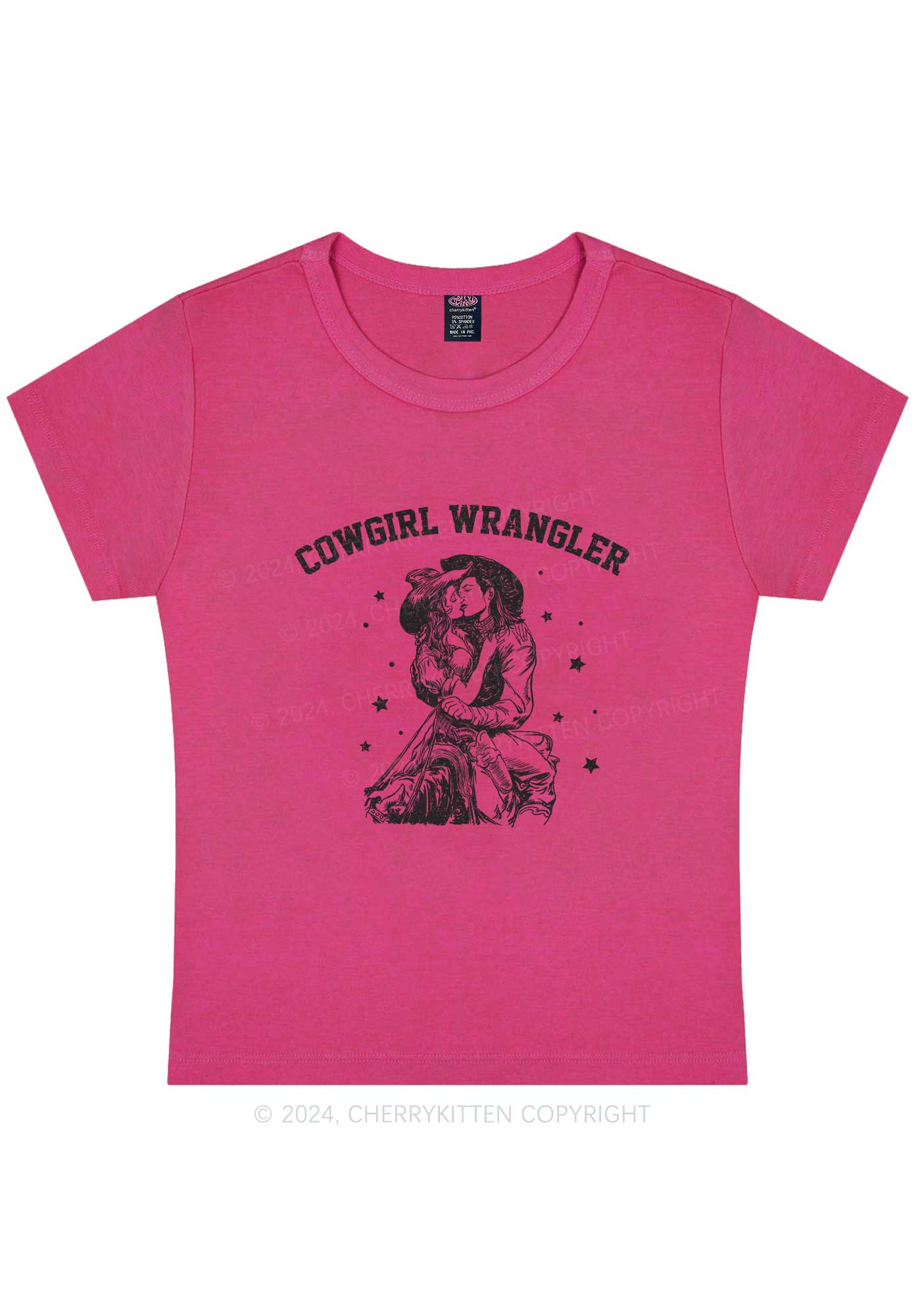 Cowgirl Wrangler Y2K Baby Tee Cherrykitten