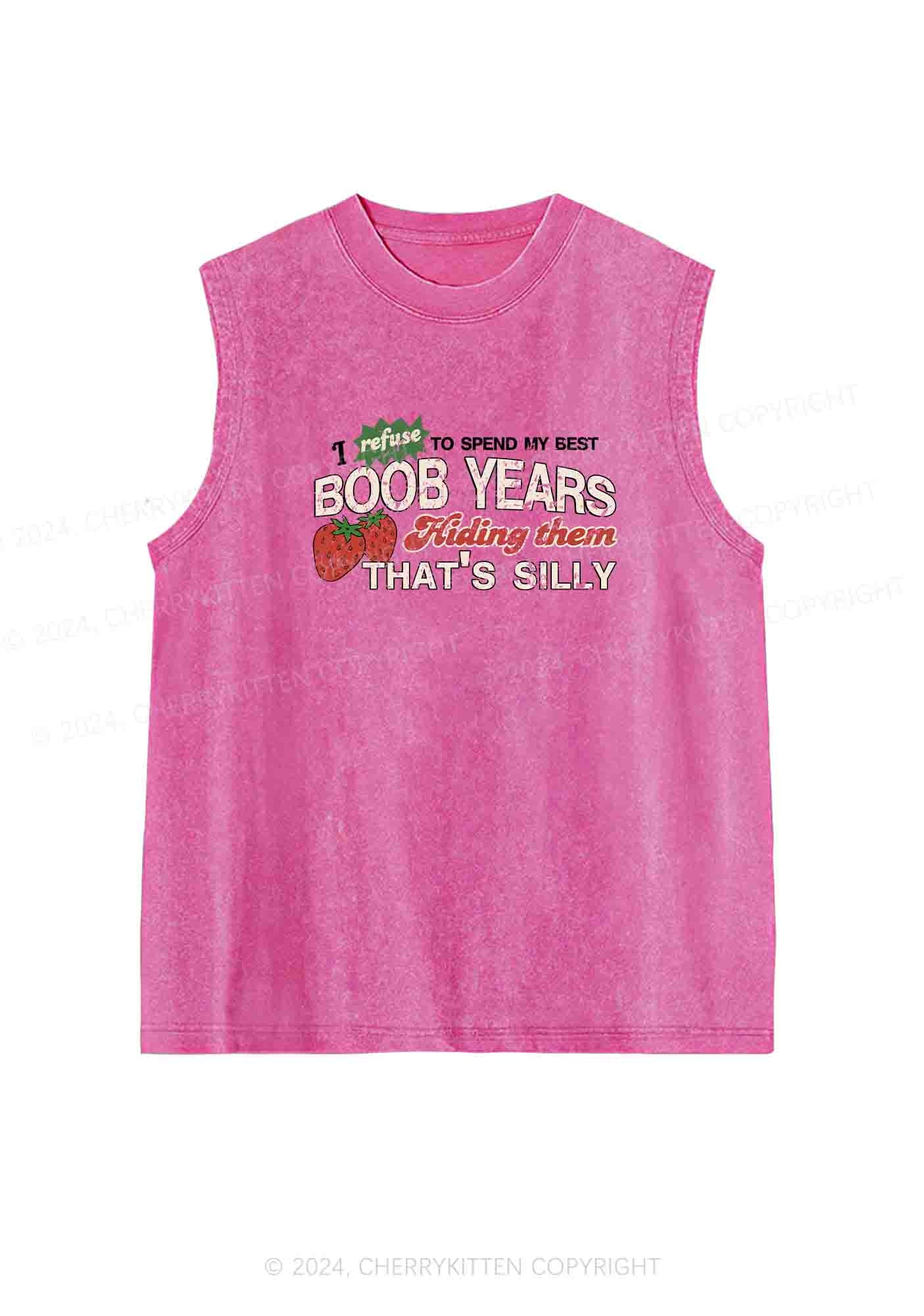 My Best Bxxb Years Y2K Washed Tank Cherrykitten